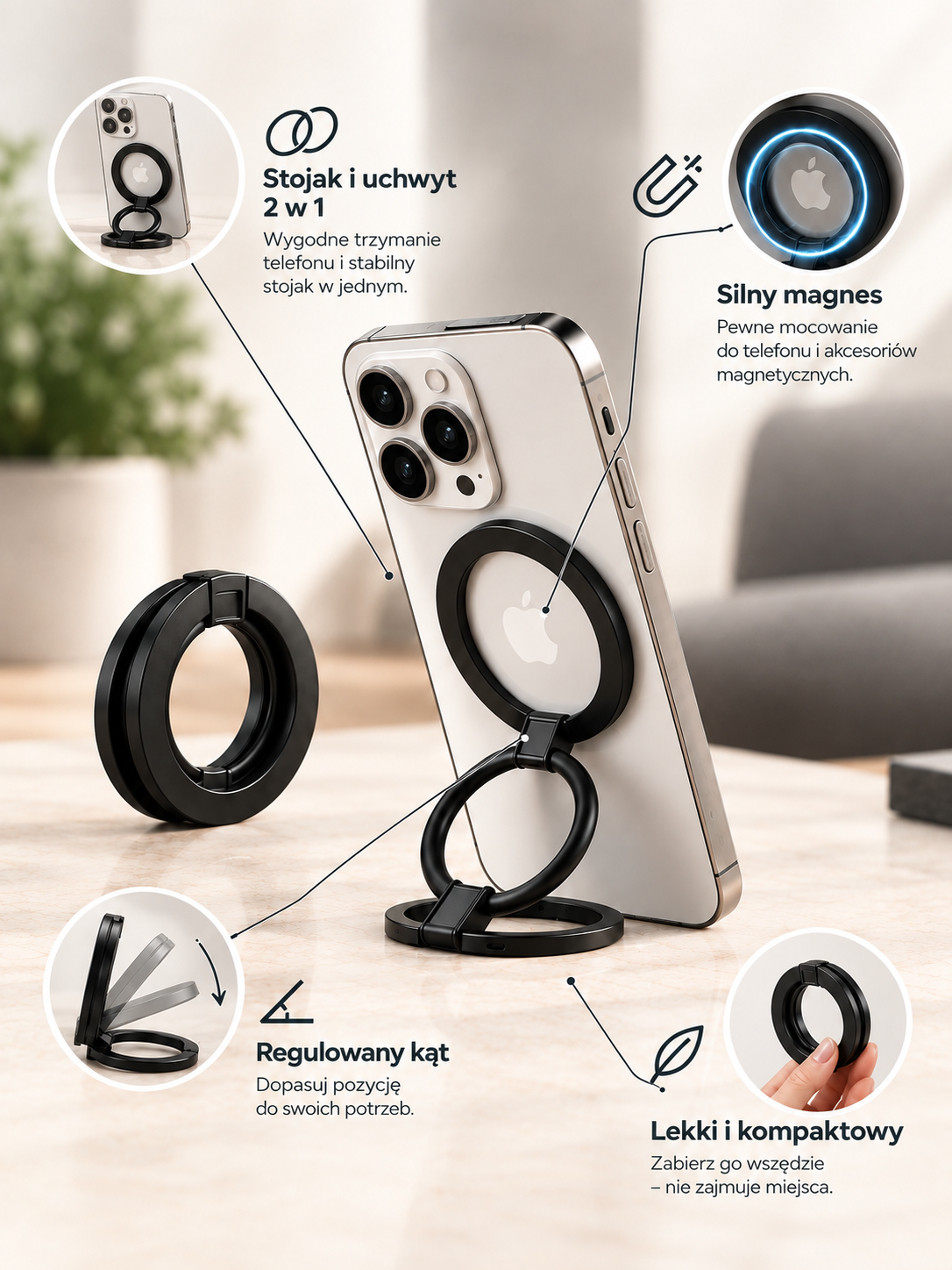 YayGrip | Magnetyczny uchwyt, który daje Ci pełną kontrolę nad telefonem.